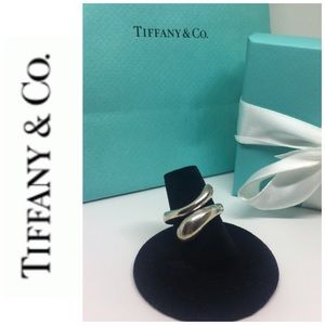 Tiffany & Co Elsa Peretti Teardrop Ring SS size 7